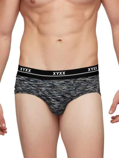 XYXX Mens Underwear Artisto IntelliSoft Antimicrobial Micro Modal Brief Pack of 5 (Yellow & Blue ; Blue & White ; Teal & Black