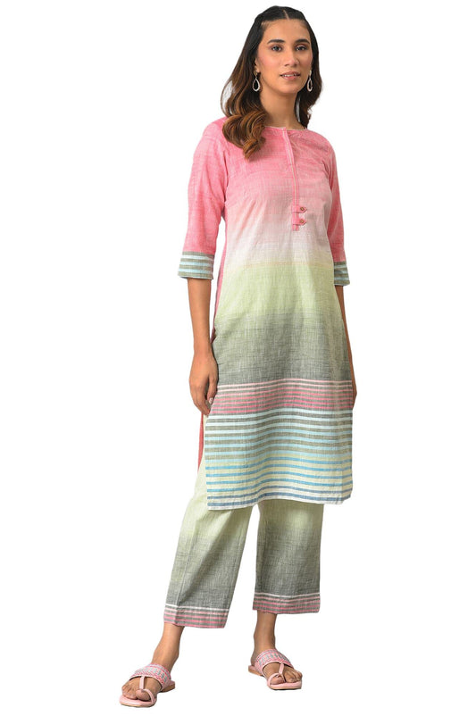 Aurelia Cotton Women Kurta With Pant Set