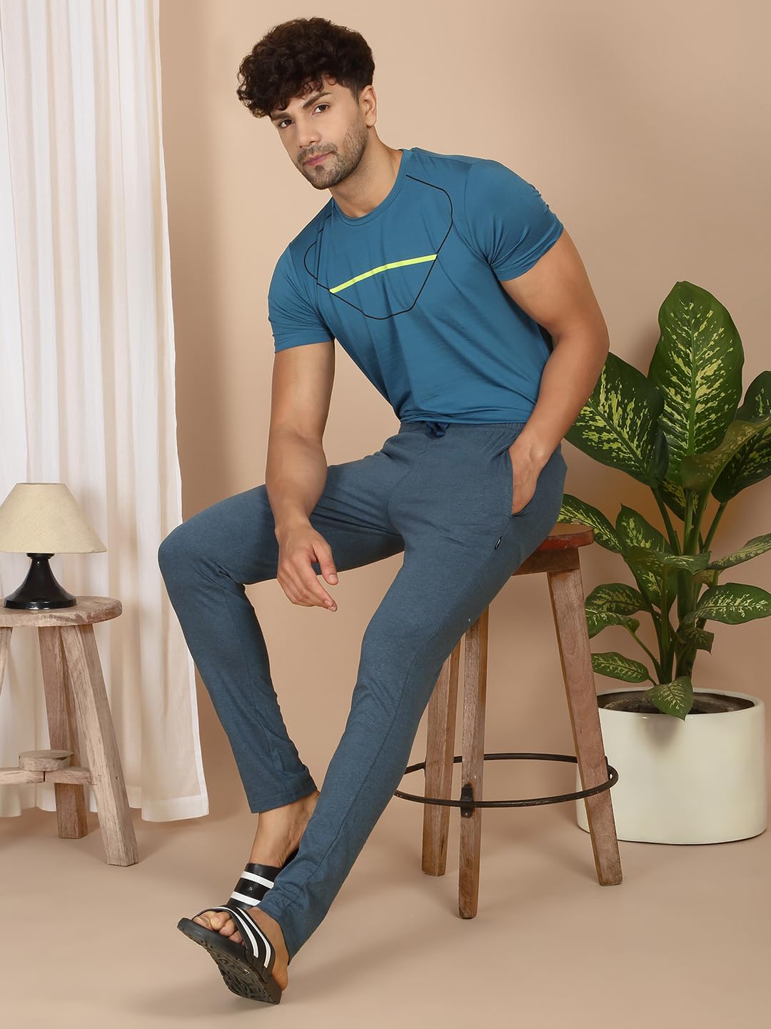 Sweet Dreams Men Solid Pyjama