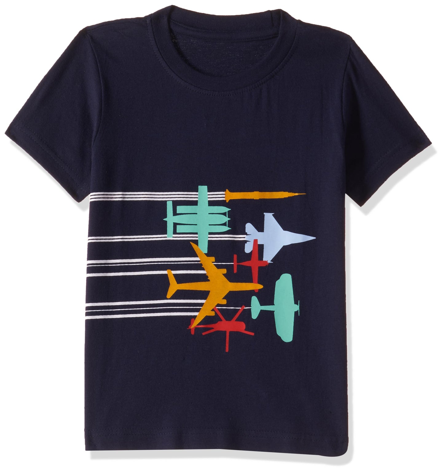 T2F Boys Solid Regular Fit T-Shirt (TSRT5P08_Multicolour