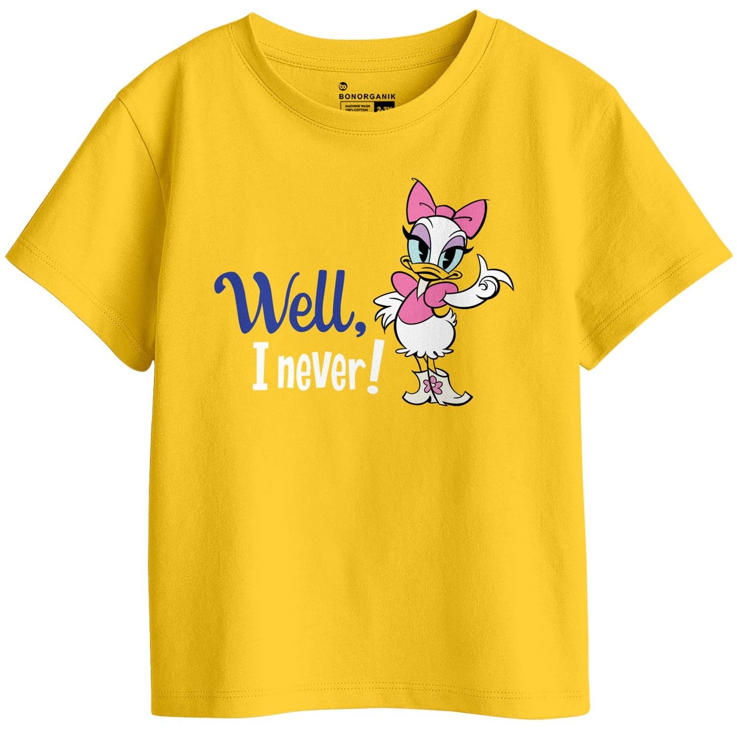 Bon Organik Girls Regular Fit T-Shirt (BON11436_Multi