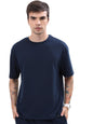 Ketch Mens Full Sleeve Over Sized T-Shirt (Khts000531_ Navy Blue_Xl)