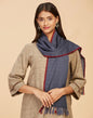 Fabindia Grey Wool Hand Woven Muffler (Free Size)