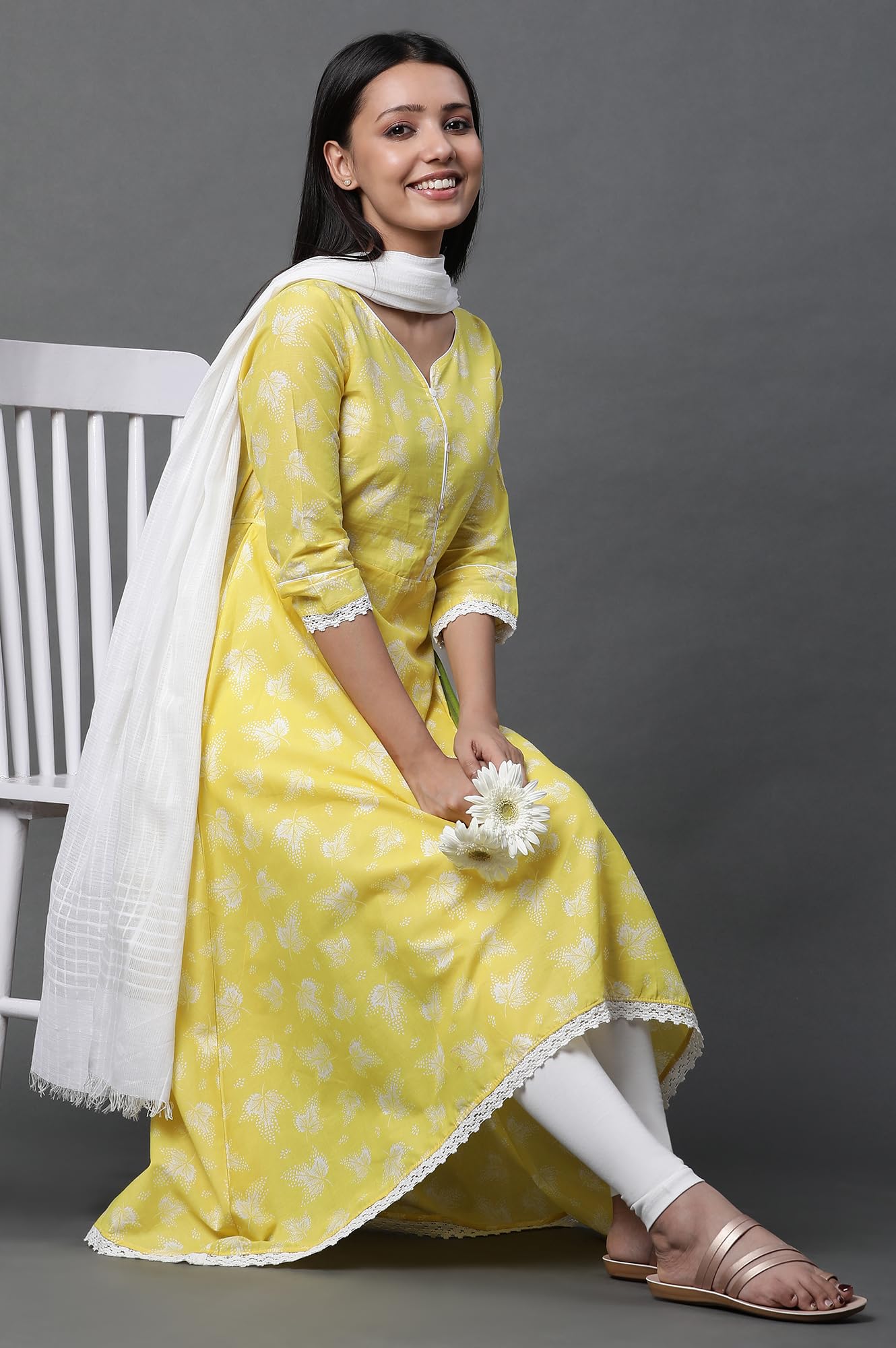 Aurelia Cotton Women's Regular Kurta Set