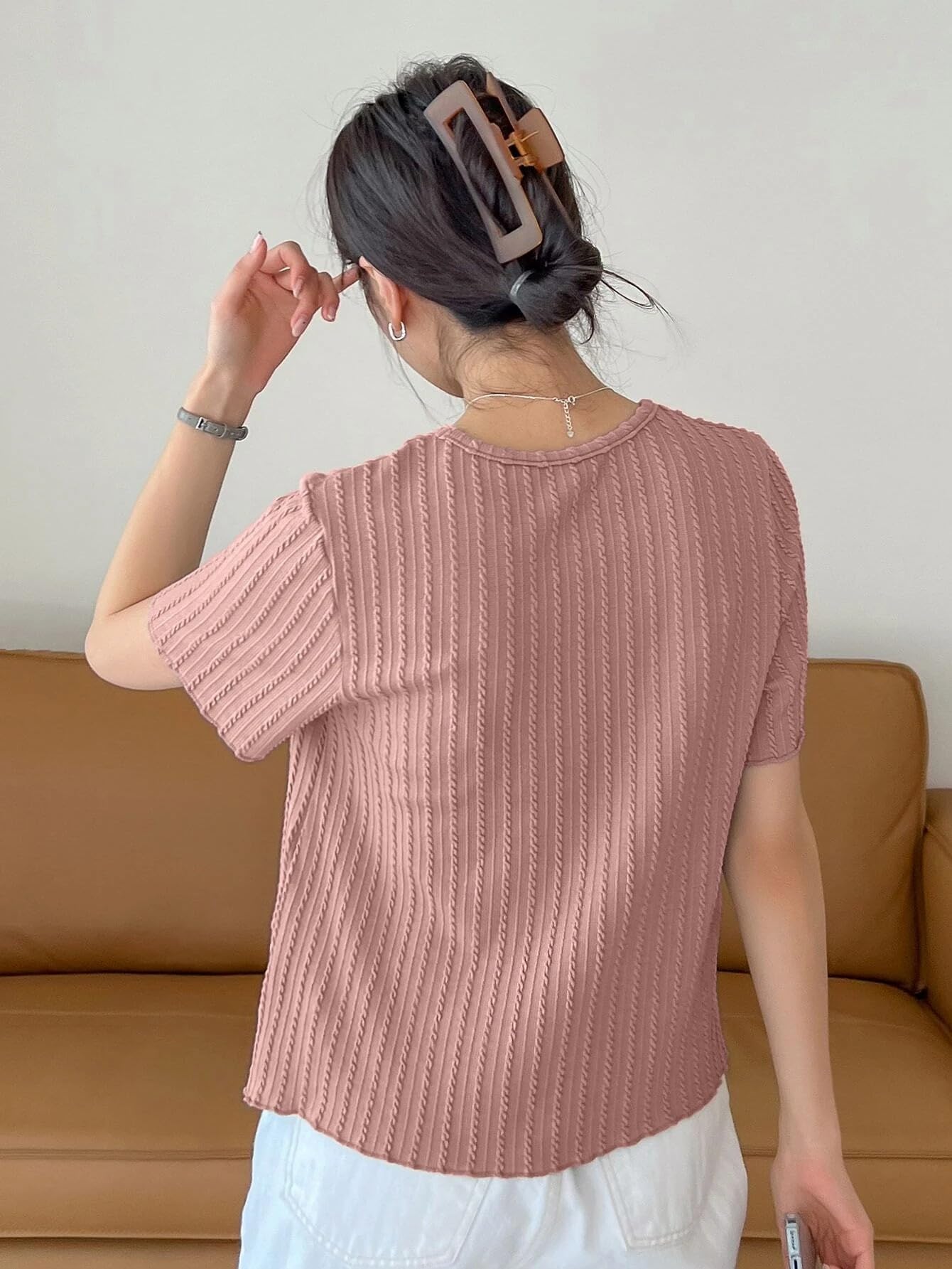 Wedani Solid Regular Fit Jeans Korean Western Tops for Women Stylish
