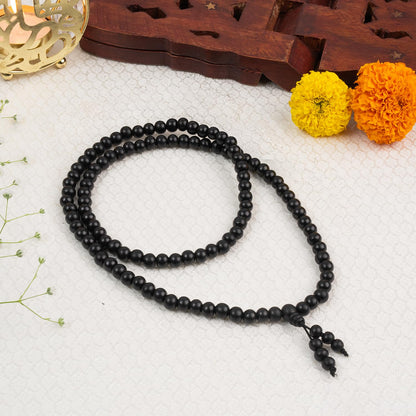 Astrotalk Stretchable Karungali Malai 8mm | Karungali Malai Original 108+1 Beads for Protection & Peace | Stretchable Jap Mala | Unisex Spiritual Mala | Gift for Man & Woman | Premium Gift Box