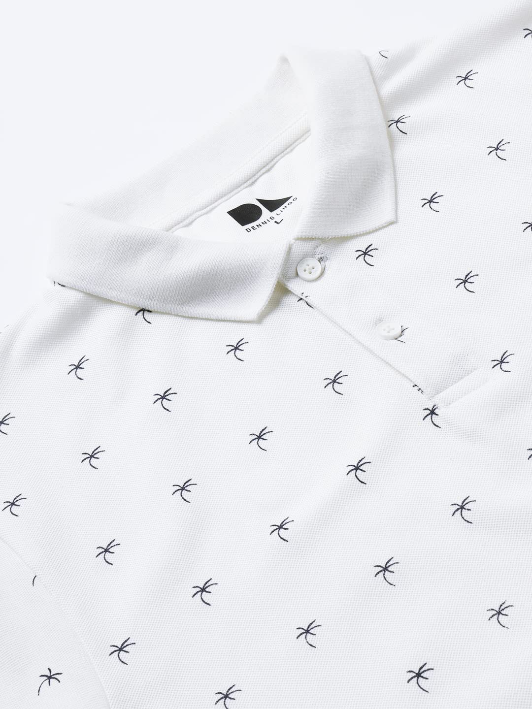 Dennis Lingo MenS Slim Fit Offwhite Polo T-Shirt
