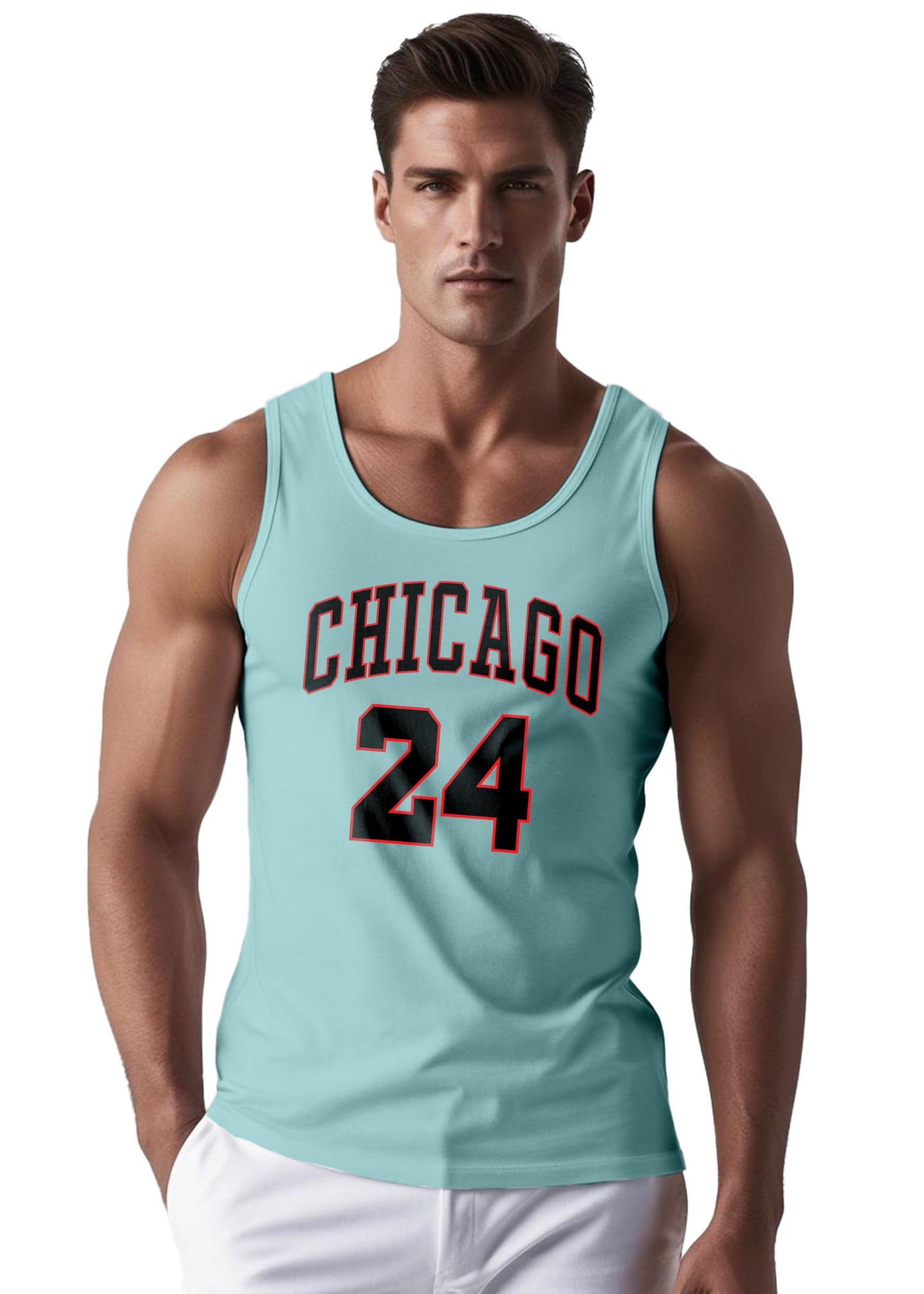 Peppyzone Mens Printed Regular Fit Vest (TT-Bulls23-891_Sky Blue4