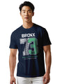 Peppyzone Mens Regular Fit T-Shirt (PZ-N-8372_Navy Blue2