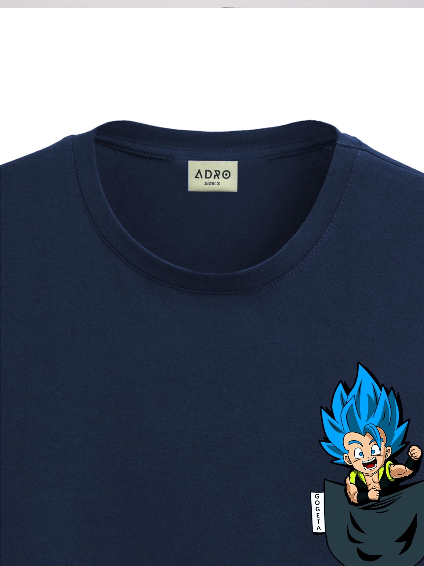 ADRO Tshirt for Men | Anime T Shirt for Men | 100% Cotton Tshirt | Graphic Printed T-Shirt | Chest Printed Tshirt | Gogeta Anime