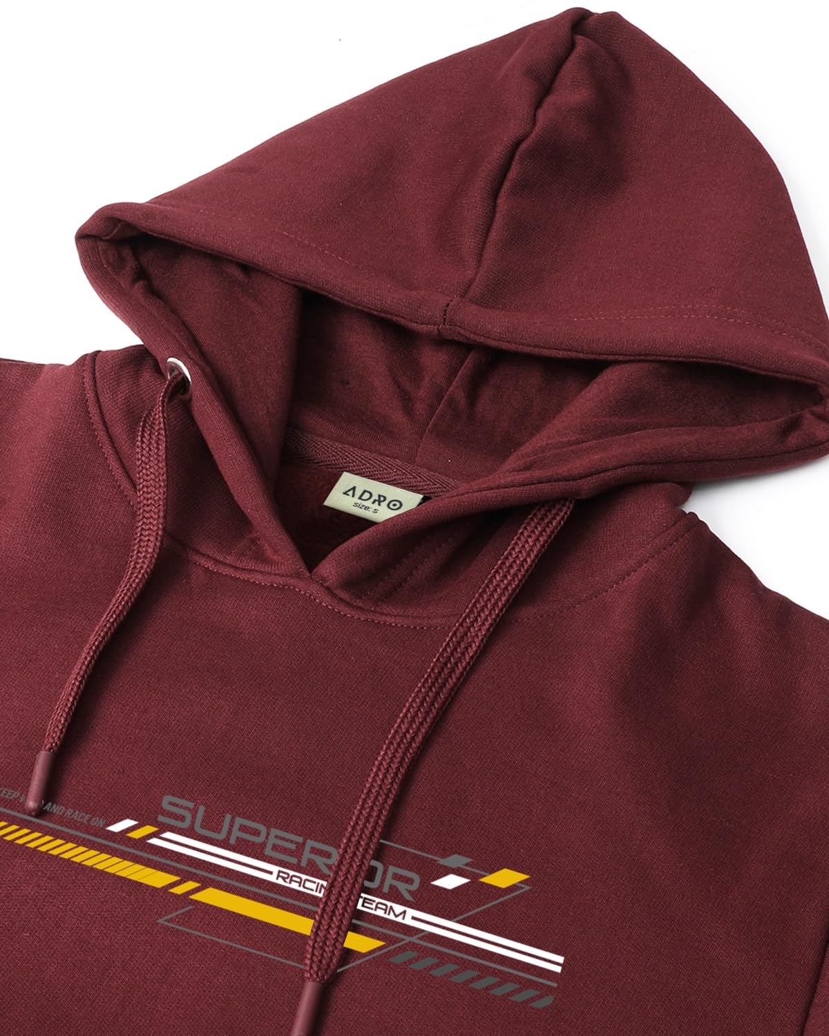 ADRO Hoodies for Men | Printed Hoodie for Men | Cotton Hoodie | Mens Hoodies | Sweatshirt for Men | Hooded Hoodie | H24-RAC-MR-L