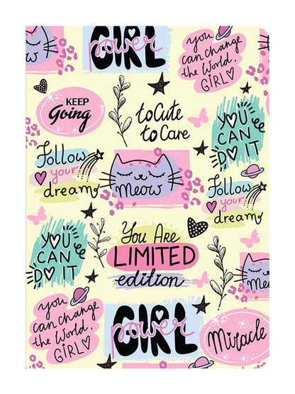 Doodle A5 Undated Planner Notebook  160 Pages (12-Month Planner + Notes), Soft Cover Journal With 80 Gsm Paper  Motivational Quo