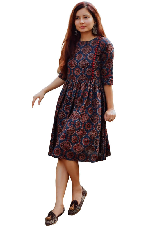 ANNI DESIGNER Cotton Blend Women's Regular Kurta