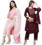 ANNI DESIGNER Women Kurta with Pant Pack Of 2
