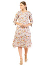 Soch Women's Linen Floral Regular Dress Shirt