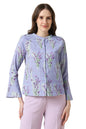 Allen Solly Women Regular Fit Printed Formal Polyester Full Sleeve Button-Down Shirt