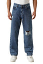 Hubberholme Men Cotton Washed Relaxed Fit Mid-Rise Jeans