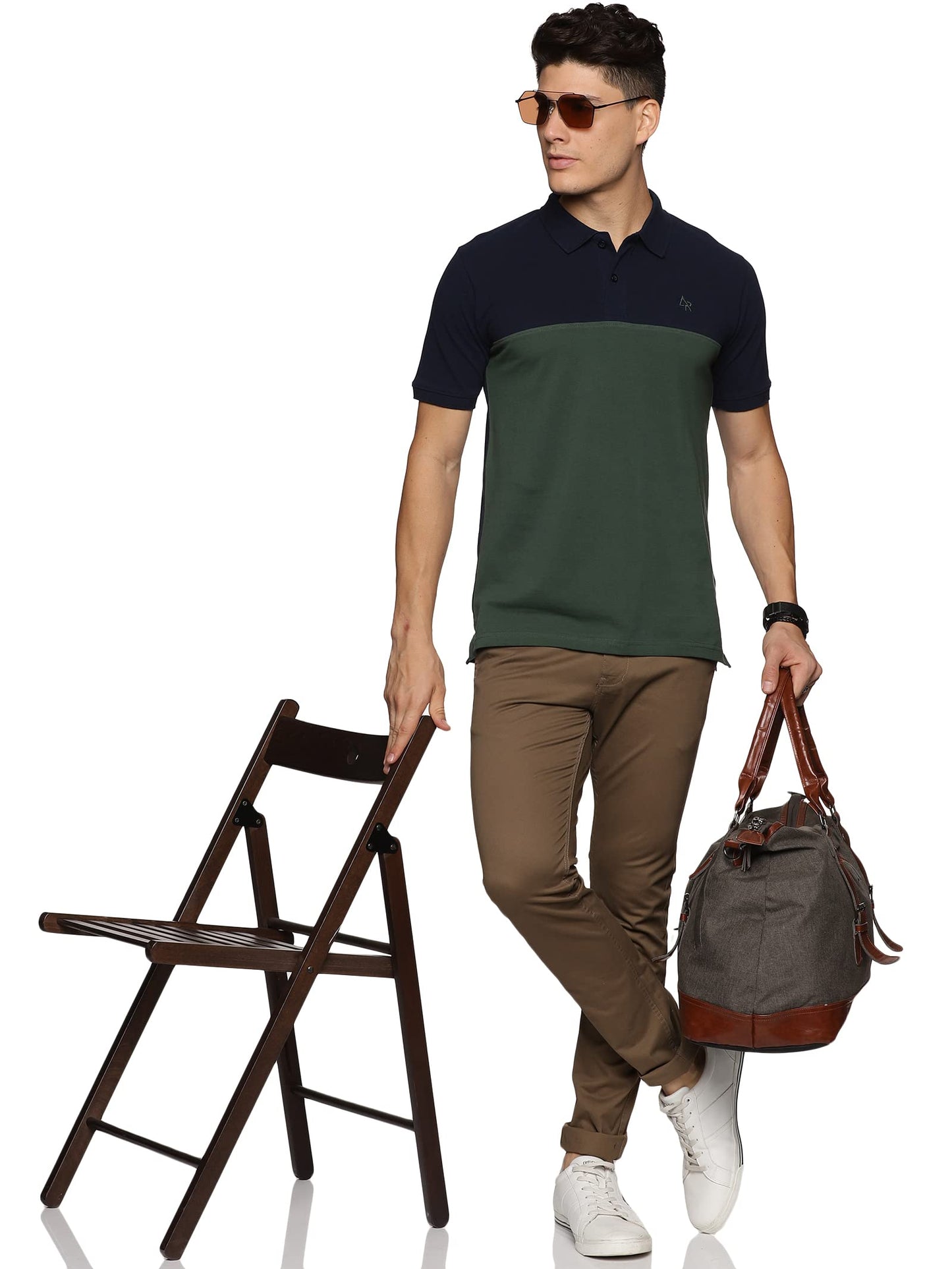 ADRO Premium Polo T-Shirt for Men (PN23-S6-NBSG-SG_Stone Green)