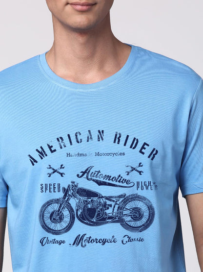 ADRO Men's Regular Fit T-Shirt (RNR-M-AME-SK)