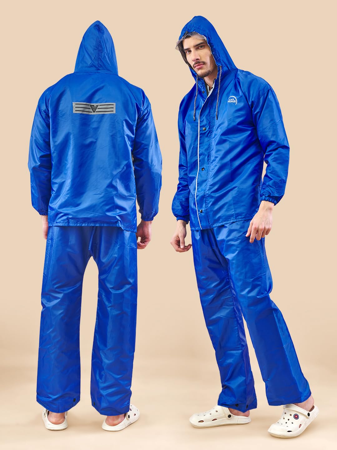 Lux Venus Reversible Rain Coat For Men.