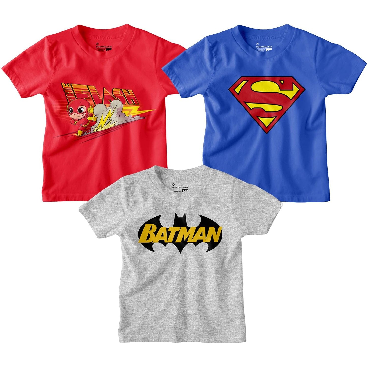 Bon Organik Boys Regular Fit T-Shirt (BON11237_Multi