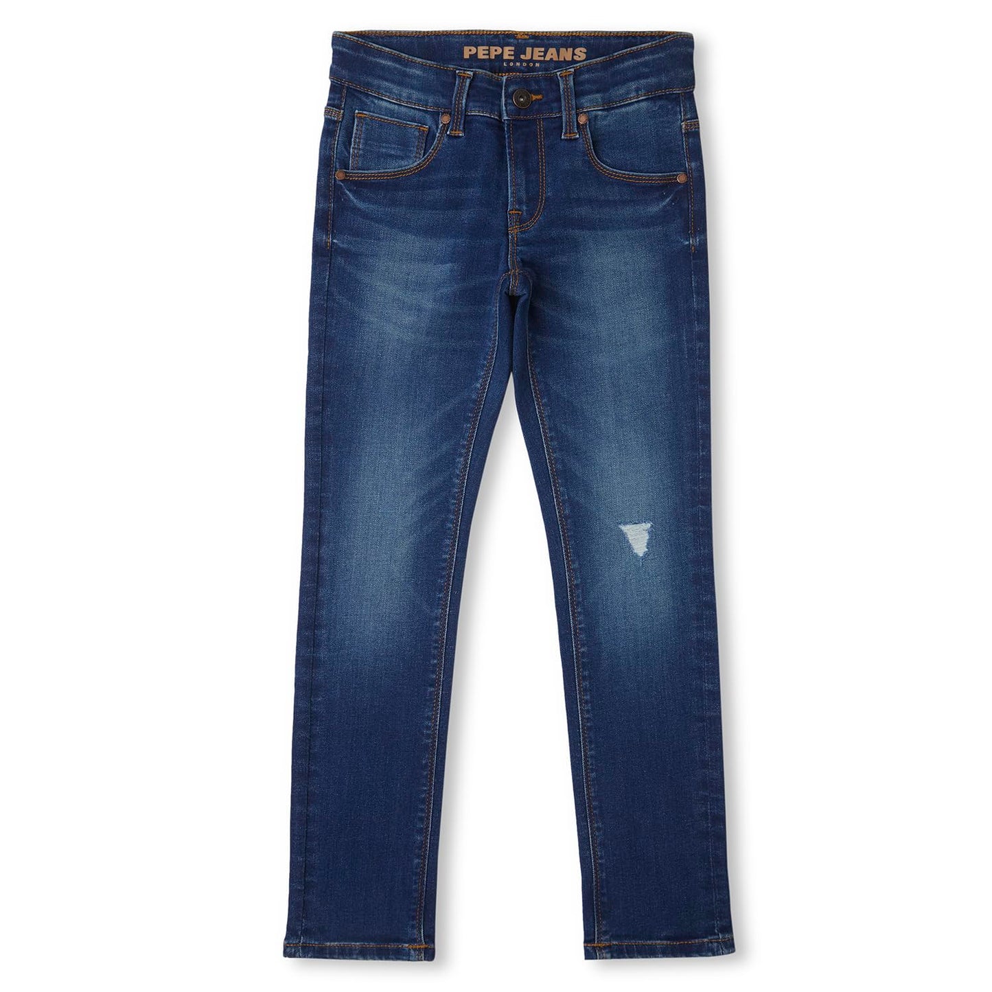Pepe Jeans BoyS Slim Jeans (Pb202190Q03_Dark Used Indigo Blue