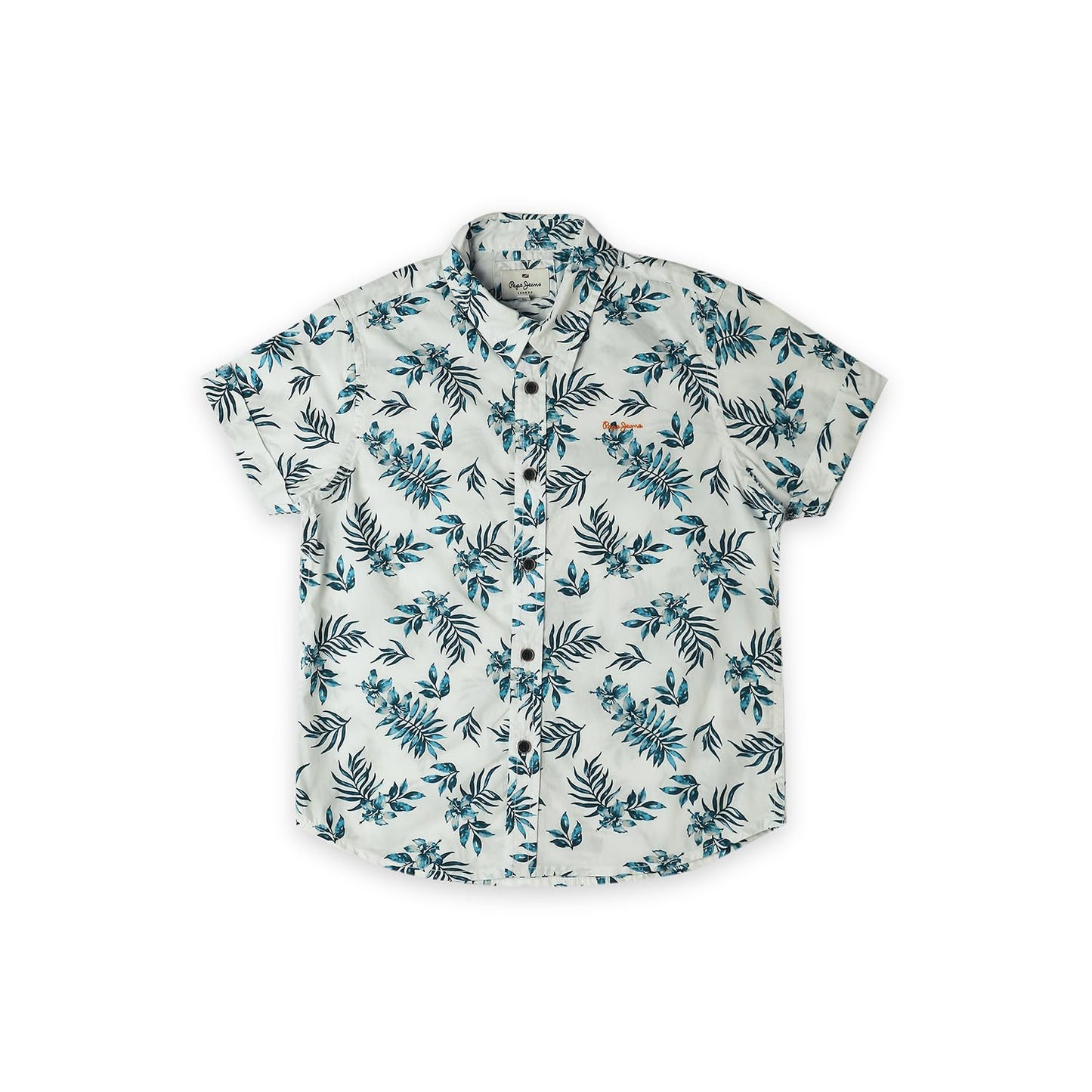 Pepe Jeans Jackson Printed Poplin Shirt White