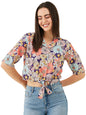 Modeve Women Floral Multicolor Crop Top For Summer
