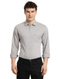 Turtle Men Slim Fit Printed Polycotton Grey Casual Shirt
