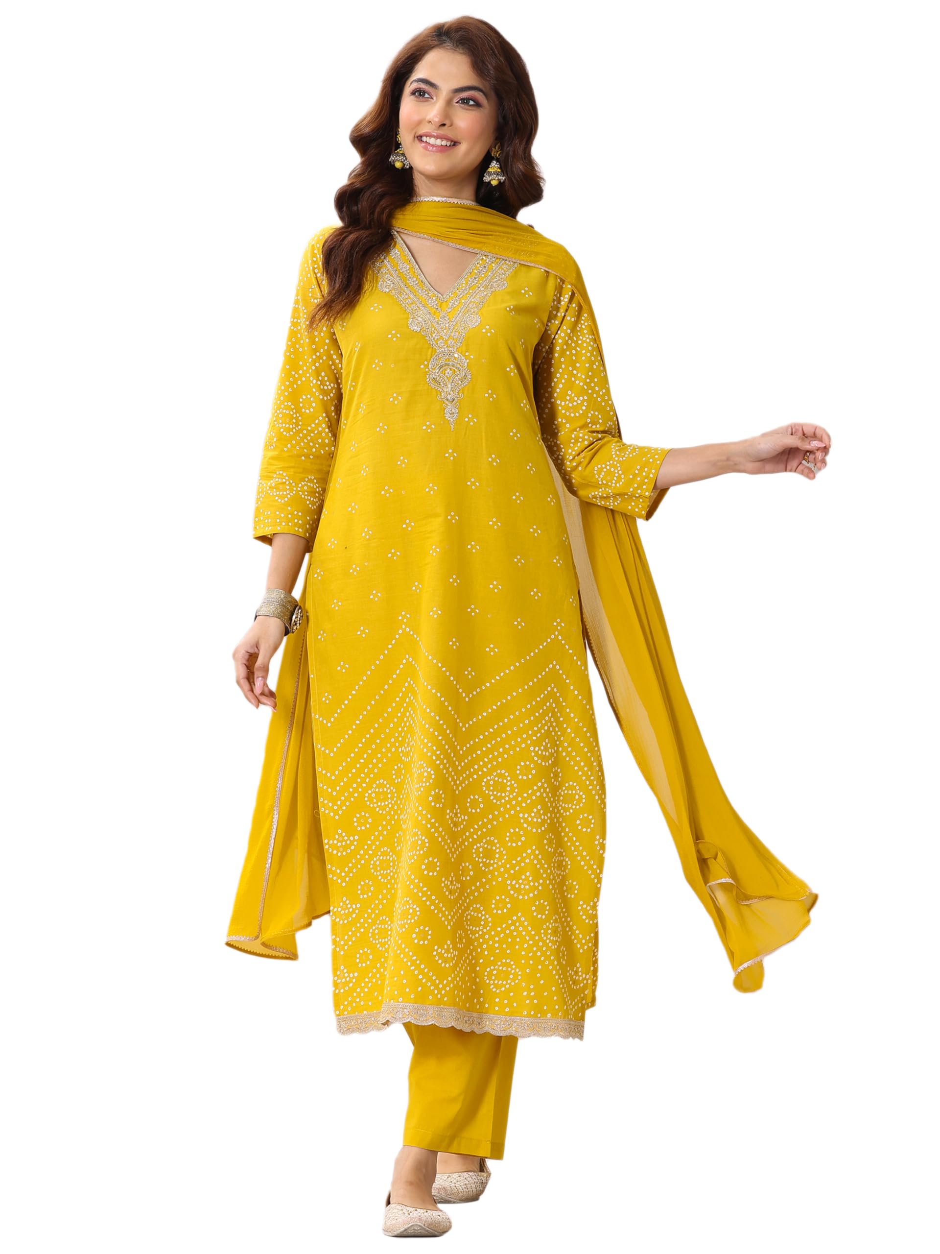 Libas WomenS Cotton Blend Kurta Sets (99130Or