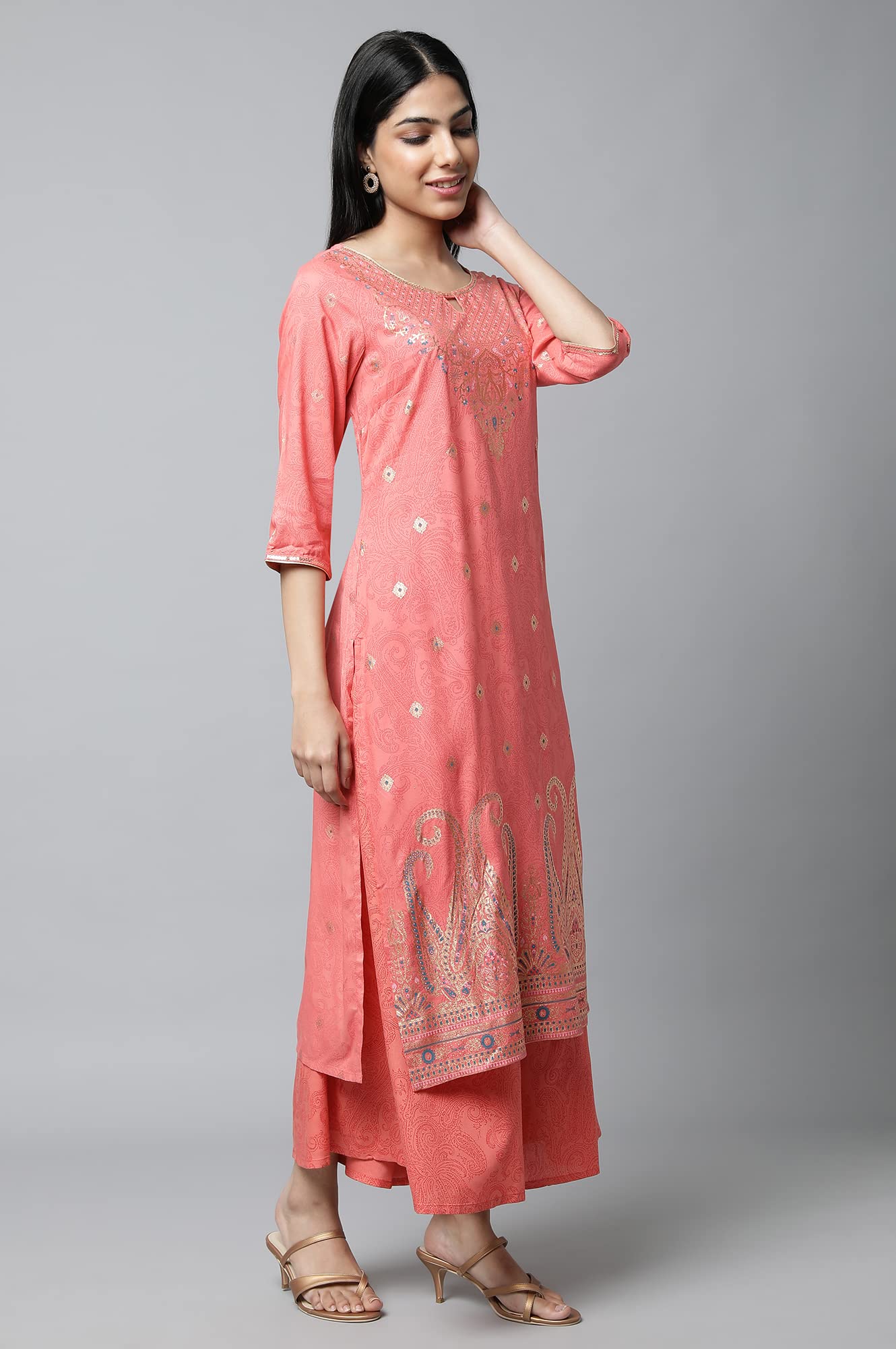 Aurelia Women Kurta & Culotte & Dupatta