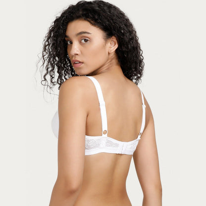 Rosaline by Zivame Womens Cotton Non-Padded Wire Free Everyday Bra White