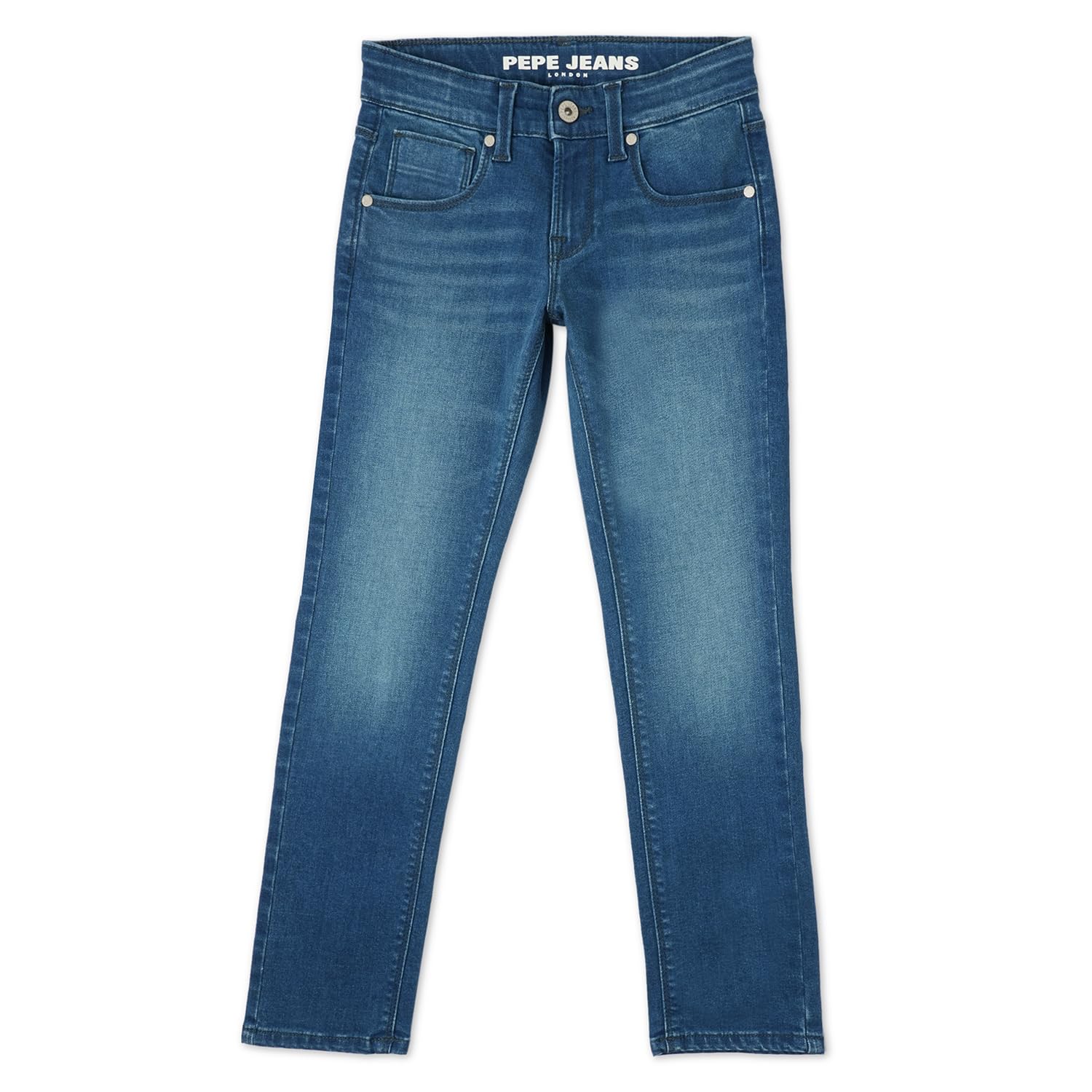 Cashed Mid Waist Slim Fit Slim Leg Jeans