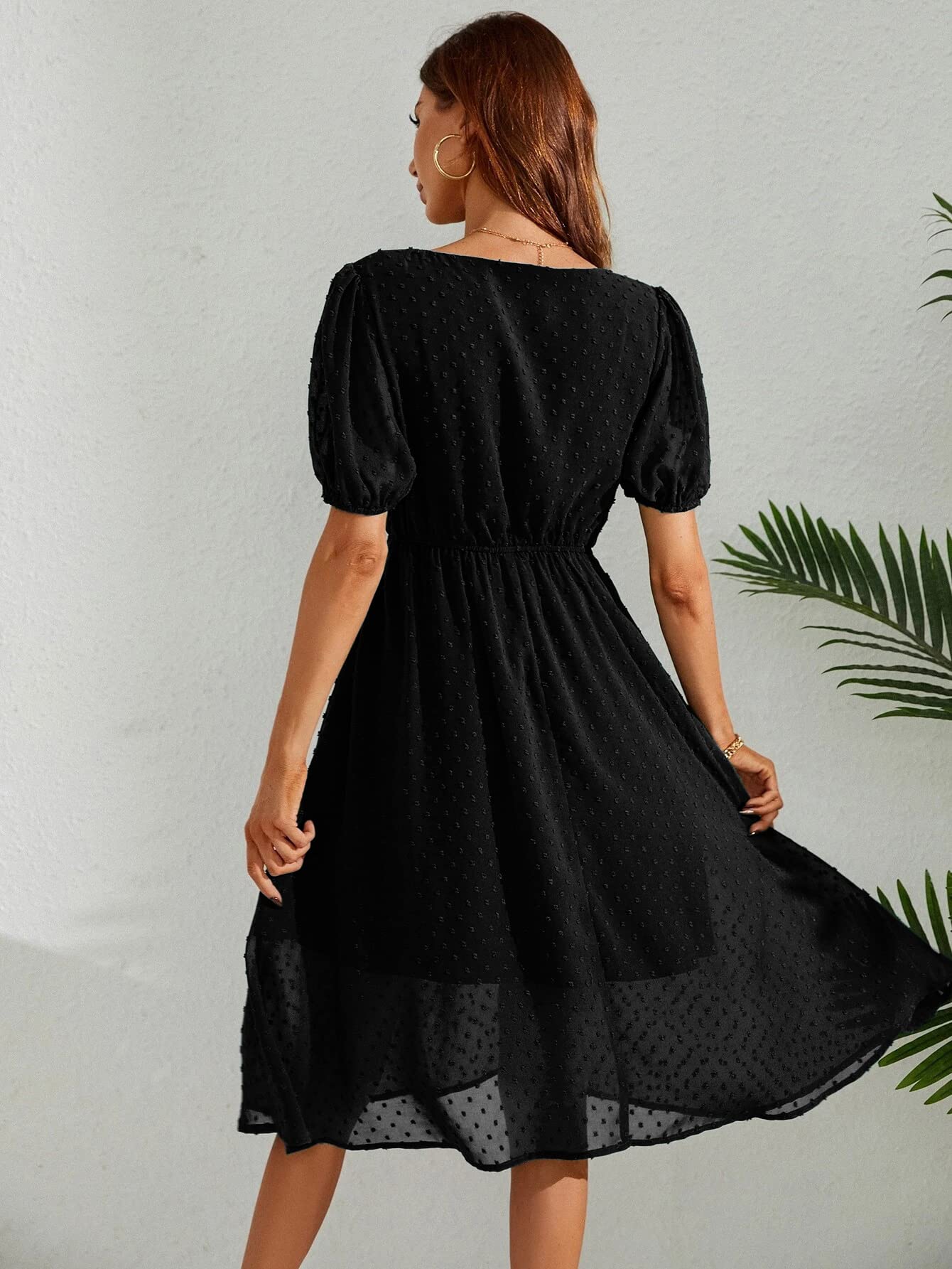 Tagas Women'S Georgette A-Line Standard Length Dress (Op-3210-1)
