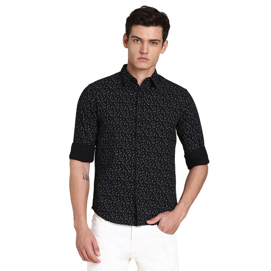 Dennis Lingo Black MenS Casual Shirt