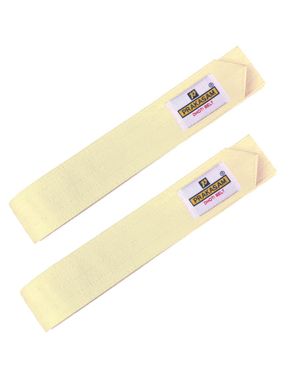 PRAKASAM COTTON Mens Cotton Dhoti Belt | Durable Canvas Cotton Waist Belt for Traditional Dhoti | Adjustable & Comfortable Dhoti