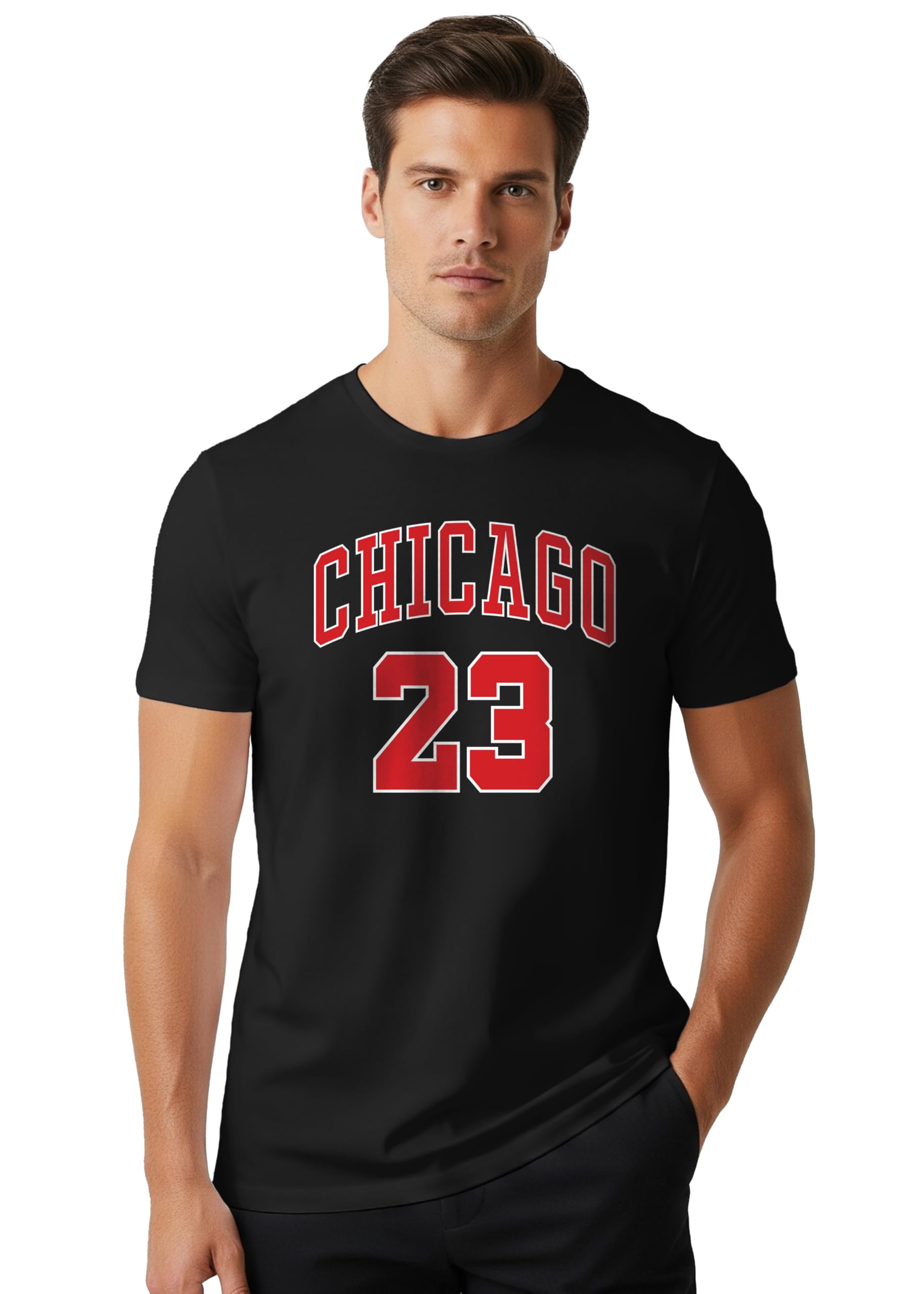 Peppyzone Mens Regular Fit T-Shirt (PZ-Bulls-133_Black3