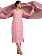 Libas WomenS Cotton Blend Kurta Set (272460R_Pink