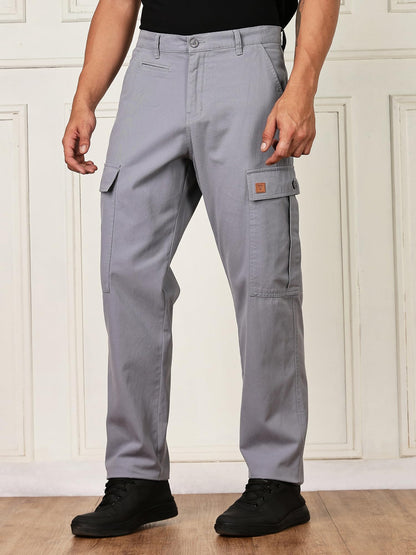 Thomas Scott Mens | Solid | Light Weight | Breathable Fabric | 6 Pocket | Mid Rise | Regular Fit | 100% Cotton | Button Waist |