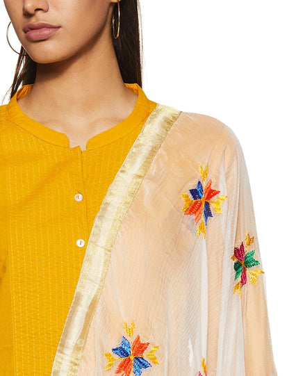 Weavers Villa WomenS Embroided Dupatta, 2.25 Mtrs