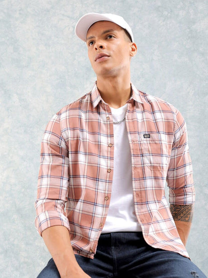 The Indian Garage Co Mens Regular Fit Shirt (1222-SHYDCH-05-01_Black