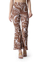 POPWINGS Casual Marble Print Bell Bottom Trousers for Women | Flare Fit Women Trousers for Summer | Stylish Western Regular Fit