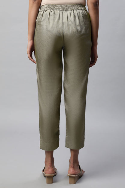 Aurelia Solid Strechable Trouser For Women | Ankle Length Trouser For Women | Pants For Women