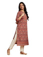 Libas Womens Crepe Printed Straight Kurta (26563_Multicoloured