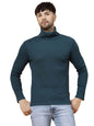 Rigo Full Sleeves High Neck T-Shirts for Men | Waffle Knit Solid T-Shirt for Men | Printed Casual Turtleneck T-Shirts for Men Gr