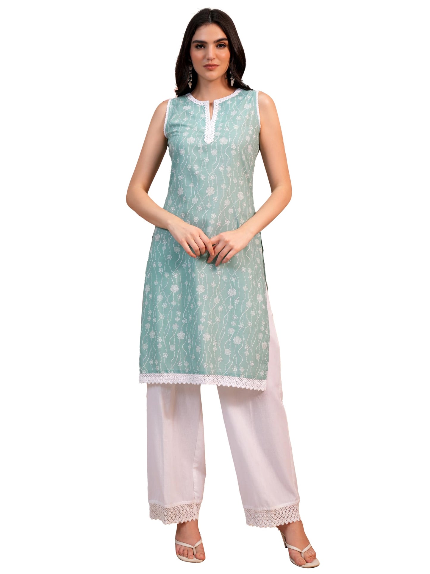 Ketch WomenS Polyester Regular (Khku000590_Aqua Green