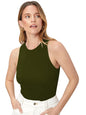 Toochki Womens Casual Sleeveless Solid Crop Top