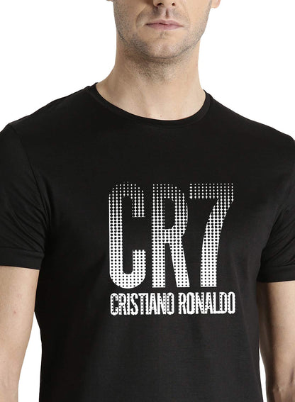 ADRO Design Printed Black T-Shirt for Men & Women (RNR-M-CR07-BL_Black)