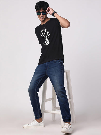 ADRO Tshirt for Men | Printed T Shirt for Men | 100% Cotton T-Shirt |Printed T Shirt | T-Shirts | RN24-GOK-BL