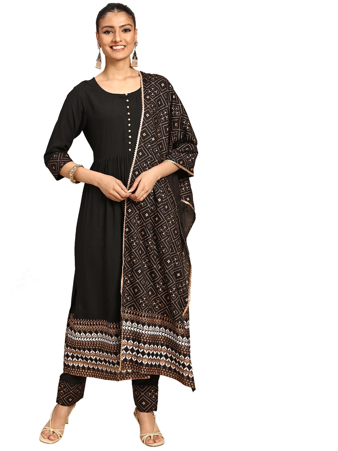 Gerua Women'S Viscose Rayon Salwar Suit Set